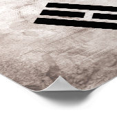 Weathered Zuid-Koreaanse vlag Poster (Hoek)