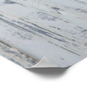 Weathergeverfd gegolfd ijzerPoster Poster (Hoek)