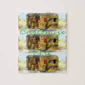 Weatherhout zigeunercaravan legpuzzel (Verticaal)