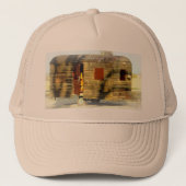 Weatherhout zigeunercaravan trucker pet (Voorkant)