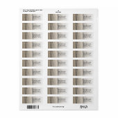 Weatherland Barn Wood Return Address Etiket (Full Sheet)