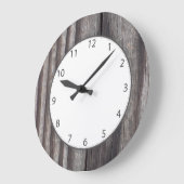 Weatherland Gray Numbers Grote Klok (Hoek)