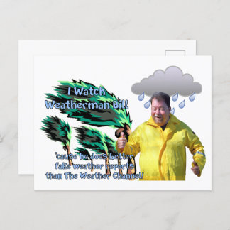 Weatherman Bill Briefkaart