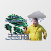 Weatherman Bill Raamsticker (Vel)