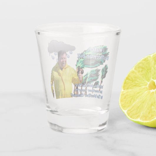 Weatherman Bill Shot Glas (Achterkant)