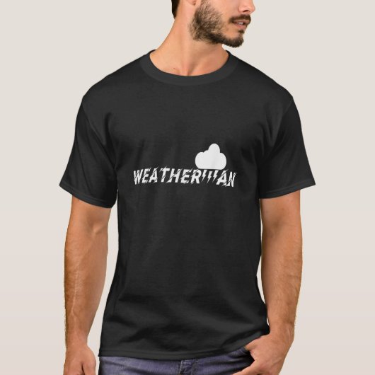 Weatherman Meteorologist Lazy Halloween Costume Fu T-shirt (Voorkant)