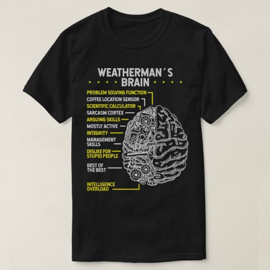 Weatherman Meteoroloog Weather Meteorology T-shirt (Design voorkant)