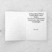 Weatherperson Meteorologist Retirement Kaart (Binnen)