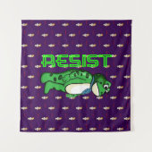Weatherproof Personalized House Flag Resist frog Wandkleed (Voorkant (horizontaal))