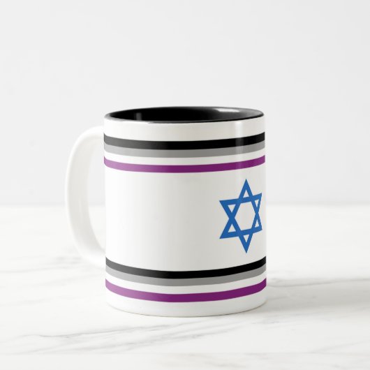 Weatherproof Personalized House Flag Tweekleurige Koffiemok (Voorkant links)