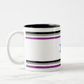 Weatherproof Personalized House Flag Tweekleurige Koffiemok (Links)