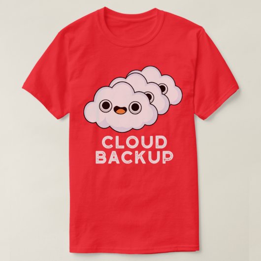 Weatherpun van computer met cloudoplossing t-shirt (Design voorkant)