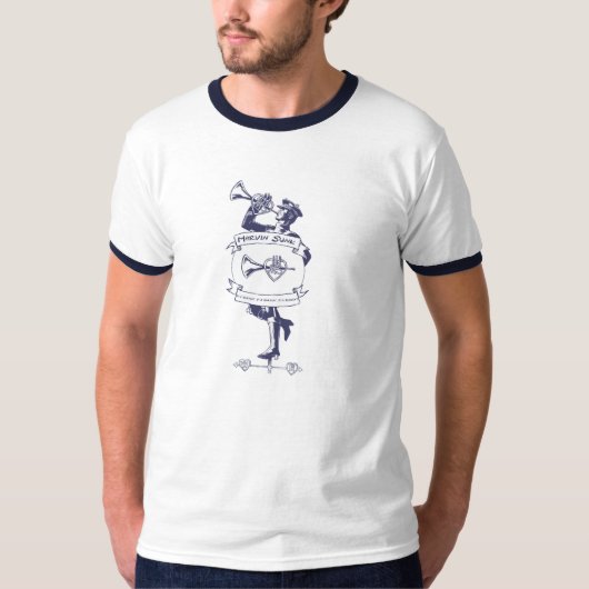 Weathervane Navy Blue Ringer T-shirt (Voorkant)