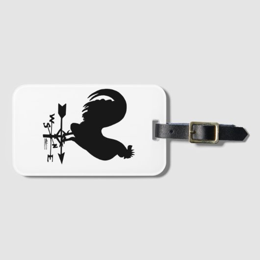 Weathervane Rooster Bagagelabel (Voorkant (horizontaal))