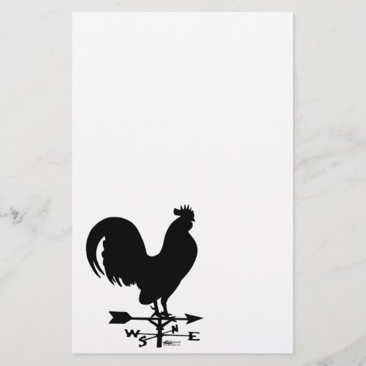 Weathervane Rooster Briefpapier (Voorkant)