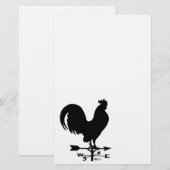 Weathervane Rooster Briefpapier (Voorkant / Achterkant)