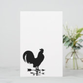 Weathervane Rooster Briefpapier (Staand voorkant)