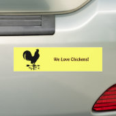 Weathervane Rooster Bumpersticker (Op auto)