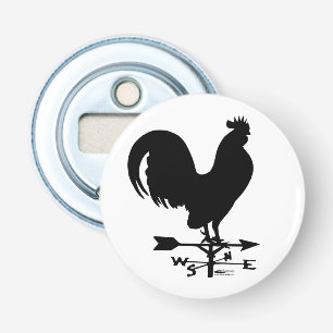 Weathervane Rooster Button Flesopener