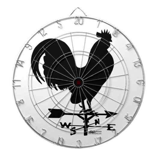 Weathervane Rooster Dartbord (Voorkant)