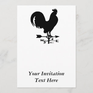 Weathervane Rooster Kaart