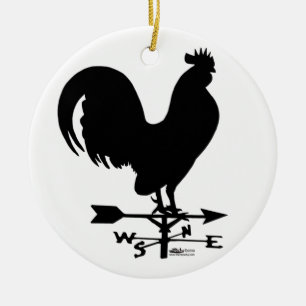Weathervane Rooster Keramisch Ornament