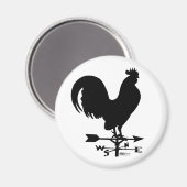 Weathervane Rooster Magneet (Voorkant / Achterkant)