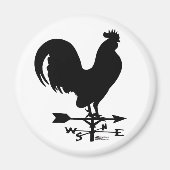 Weathervane Rooster Magneet (Voorkant)