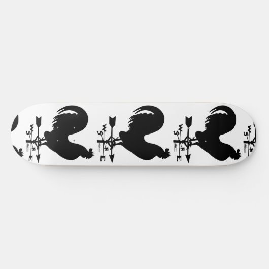 Weathervane Rooster Persoonlijk Skateboard (Horizontaal)