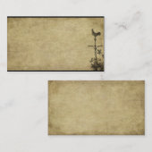 Weathervane Rooster - Prim Biz-kaarten Visitekaartje (Voorkant / Achterkant)