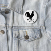 Weathervane Rooster Ronde Button 5,7 Cm (In situ)