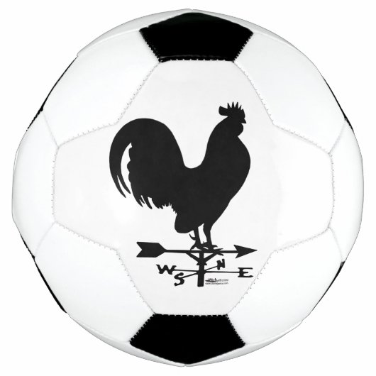 Weathervane Rooster Voetbal (Voorkant)