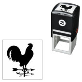 Weathervane Rooster Zelfinktende Stempel (In situ)