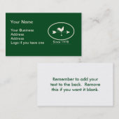 Weathervane versie voor kleine bedrijven visitekaartje (Voorkant / Achterkant)