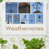 Weathervanes teatowel theedoek (Gevouwen)