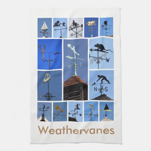 Weathervanes teatowel theedoek (Verticaal)