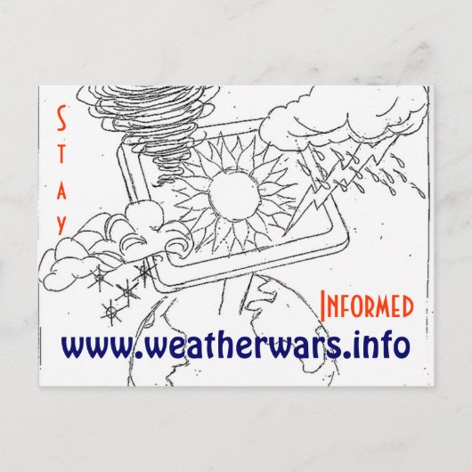 Weatherwarme briefkaart (Voorkant)