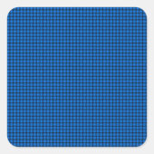 Weave - Azure Vierkante Sticker (Voorkant)