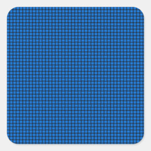 Weave - Azure Vierkante Sticker