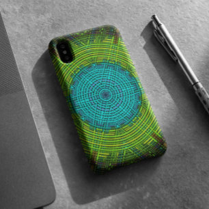 Weave Mandala Blue en Green Case-Mate iPhone Case