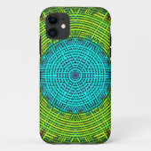 Weave Mandala Blue en Green Case-Mate iPhone Case (Achterkant)