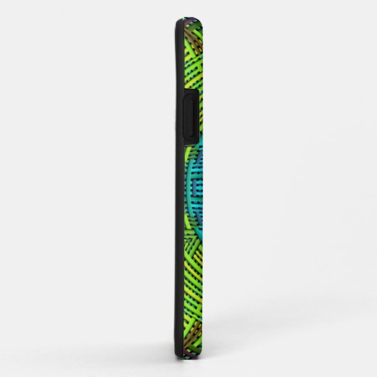 Weave Mandala Blue en Green Case-Mate iPhone Case (Achterkant/rechts)