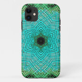 Weave Mandala Blue en Green Case-Mate iPhone Case (Achterkant)