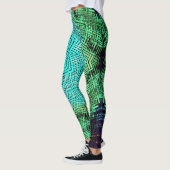 Weave Mandala Blue en Green Leggings (Links)