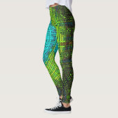 Weave Mandala Blue en Green Leggings (Links)