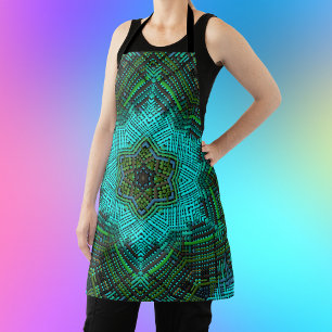 Weave Mandala Blue en Green Schort