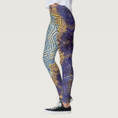 Weave Mandala Blue en Yellow Leggings (Links)
