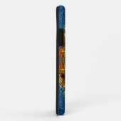 Weave Mandala Blue Yellow en Red Case-Mate iPhone Case (Achterkant/rechts)