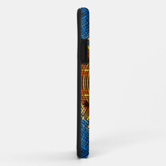 Weave Mandala Blue Yellow en Red Case-Mate iPhone Case (Achterkant/rechts)