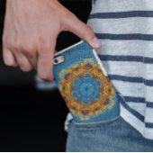 Weave Mandala Blue Yellow en Red Case-Mate iPhone Case